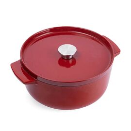 Кастрюля KitchenAid чавунна з кришкою 5,2 л Червона (CC006060-001)
