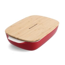 Форма для выпечки KitchenAid з кришкою керамогранітна 3,8 л Червона (CC006108-001)