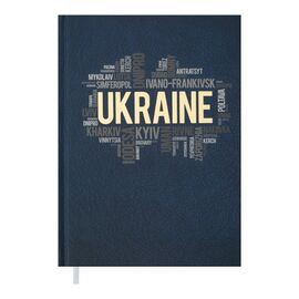 Еженедельник Buromax недатированный Ukraine, А5, темно-синий 288 страниц (BM.2021-03)
