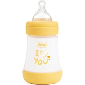 Бутылочка для кормления Chicco Perfect 5, силикон, от 0 мес. медленный поток 150 мл (8058664153879) (20211.31.40)