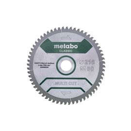 Круг відрізний Metabo Multi Cut - Classic, 216х30мм, 60 зубців (628066000)