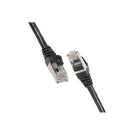 Патч-корд 0.20м S/FTP Cat 6 CU PVC 26AWG 7/0.16 black 2E (2E-PC6SFTPCOP-020BK)