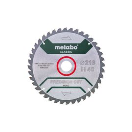 Диск пильний Metabo Precision Cut Wood - Classic, 216х30мм, 40 зубців (628652000)