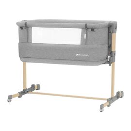 Ліжечко Kinderkraft Приставне ліжечко-люлька Neste Grow Light Grey Grey Full Wood (5902533923021)