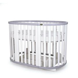 Ліжечко Angelo трансформер 7-в-1 (біло-сірий) (13001)