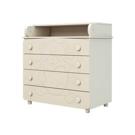 Комод-пеленатор Angelo Мишка с сердцем (айвори) 90х51х90 (14002)