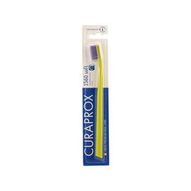 Зубная щетка Curaprox CS 1560 Soft Мягкая D 0.15 мм Салатовая с фиолетовой щетиной (CS 1560-08)