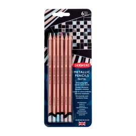 Карандаши цветные Derwent Metallic PASTEL, 6 цветов (5028252598620)
