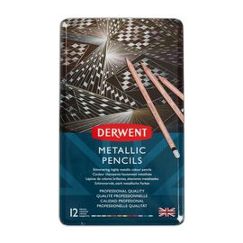 Карандаши цветные Derwent Metallic, 12 цветов (5028252598590)