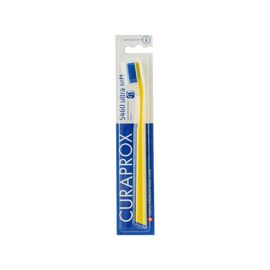Зубна щітка Curaprox CS 5460 Ultra Soft Ультрам'яка D 0.10 мм Жовта із синьою щетиною (CS 5460-02)