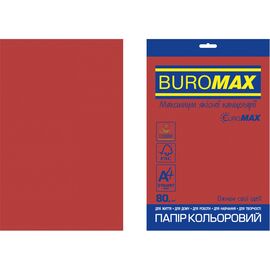 Бумага Buromax А4, 80g, INTENSIVE red, 20sh, EUROMAX (BM.2721320E-05)