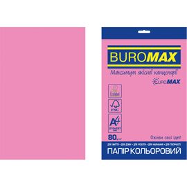 Бумага Buromax А4, 80g, NEON pink, 20sh, EUROMAX (BM.2721520E-10)