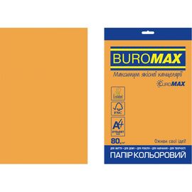 Бумага Buromax А4, 80g, NEON orange, 20sh, EUROMAX (BM.2721520E-11)