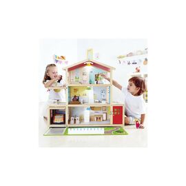 Игровой набор Hape Кукольный дом Особняк с мебелью деревянный (E3405)