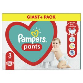 Подгузник Pampers трусики Pants Midi Размер 3 (6-11 кг), 86 шт (8001090994295_8006540067833)