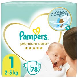 Подгузник Pampers Premium Care New Born Размер 1 (2-5 кг) 78 шт (8001841104836)
