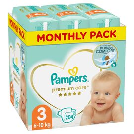 Підгузок Pampers Premium Care Midi Розмір 3 (6-10кг), 204 (8001090379498)
