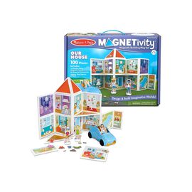 Игровой набор Melissa&Doug магнитный набор построек Наш дом (MD30650)