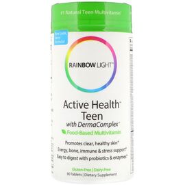 Мультивитамин Rainbow Light Мультивитамины Для Подростков, Активность, Здоровье и (RLT-11202)