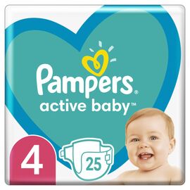 Подгузник Pampers Active Baby Maxi Размер 4 (9-14 кг) 25 шт (8001841630809)