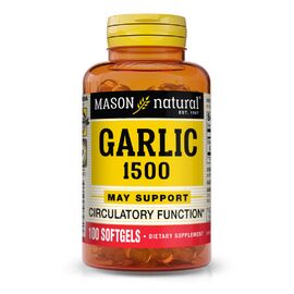 Травы Mason Natural Чесночное масло, Garlic Oil, 100 гелевых капсул (MAV07231)