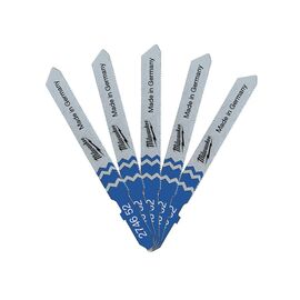 Полотно Milwaukee для лобзика T118G 50мм/шаг зуба 0,7мм, 5шт, универсальные (4932274652)