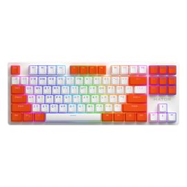 Клавіатура Hator Rockfall 2 Mecha Signature Edition USB White/White/Orange (HTK-521-WWO)