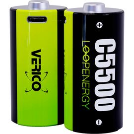 Аккумулятор Verico C/R14 USB Type-C 3700mAh 1.5V Li-ion * 2 (LoopEnergy) (1BTOV-A4N0A2-NN)