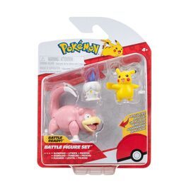Фигурка Pokemon набор W18 - Пикачу, Литвик, Слоупок (PKW3056)