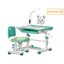 Парта со стулом Evo-kids BD-04 Z XL Teddy с лампой