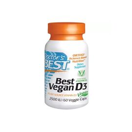 Витамин Doctor's Best Веганский Витамин D3 2500IU, 60 гелевых капсул (DRB-00302)