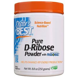 Витаминно-минеральный комплекс Doctor's Best Д-Рибоза, D-Ribose, 250 гр. (DRB-00173)