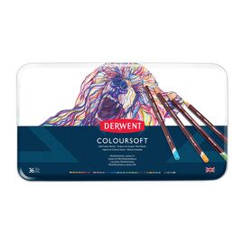 Карандаши цветные Derwent Coloursoft, 36 цветов (5028252188944)