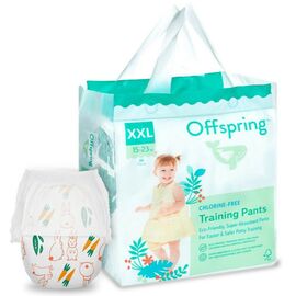 Подгузники Offspring трусики Размер XXL (15-23 кг) 24 шт, Зайчики (9355465009565) (DP-OI-FAP-XXL24P-HBN)