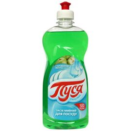 Засіб для ручного миття посуду Пуся З ароматом яблука 500 мл (4820096032428)
