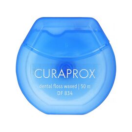 Зубная нить Curaprox Вощеная с ароматом мяты 50 м (7612412428285)