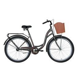 Велосипед Dorozhnik Aquamarine 26" 17" ST 2024 Сірий (OPS-D-26-232)