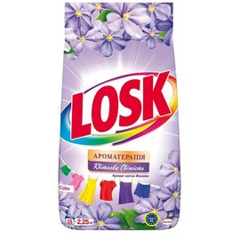 Стиральный порошок Losk Color Ароматерапия Эфирные масла и аромат цветка Жасмин 2.25 кг (9000101575392)