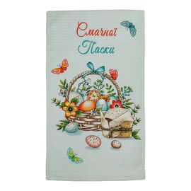 Полотенце Прованс Пасхальное вафельное Вкусной Пасхи 34х50 см (034632)