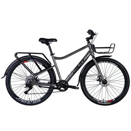 Велосипед Dorozhnik Utility DD 27.5" 18.5" ST 2024 Мокрий асфальт (OPS-D-27.5-000)