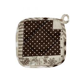Кухонная прихватка Прованс Пэчворк коричневый Хозяйка 20х20 см (031500)