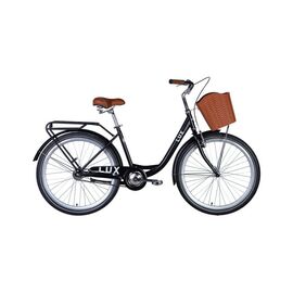 Велосипед Dorozhnik LUX 26" 17" ST 2024 Чорний (OPS-D-26-240)