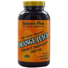 Витамин Natures Plus Витамин С, Orange Juice Vitamin C, 1000 мг, Nature's Plus, 6 (NTP2468)