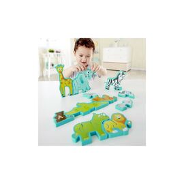 Пазл Hape деревянный алфавит Парад зверей 26 элементов (E1627)