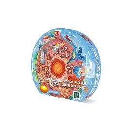 Пазл Hape круглый Подземный мир 36 элементов (E1637)