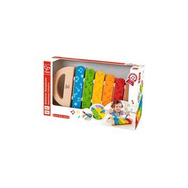 Музыкальная игрушка Hape деревянный ксилофон Радуга (E0606)