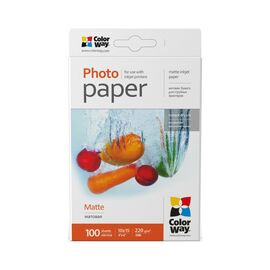 Фотобумага ColorWay 10x15, 220г, matte, 100л (PM2201004R)