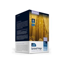 Гирлянда ColorWay Бахрома 3мx0.6м 100Led (IP20) теплый белый (CW-GF-100L36VWW)