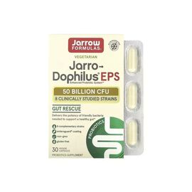 Витаминно-минеральный комплекс Jarrow Formulas Пробиотики, 50 млрд КОЕ, Jarro-Dophilus EPS, 30 вегетарианских ка (JRW-03071)