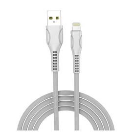 Дата кабель ColorWay USB 2.0 AM to Lightning 1.0m line-drawing white (CW-CBUL027-WH)